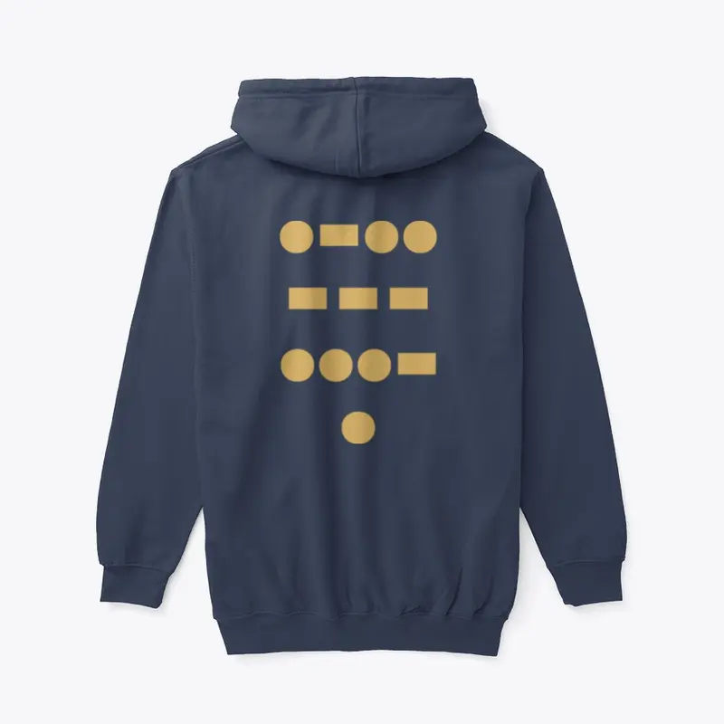 Gold Morse Code Hoodie